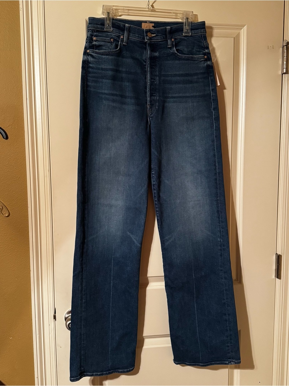MOTHER The Tune Up Maven Sneak Jeans 30 Opposites Attract High Rise Wide Leg NWT - Picture 2 of 13